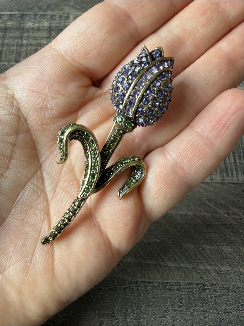 Heidi Daus ‘Dutch Treat’ Tulip Brooch